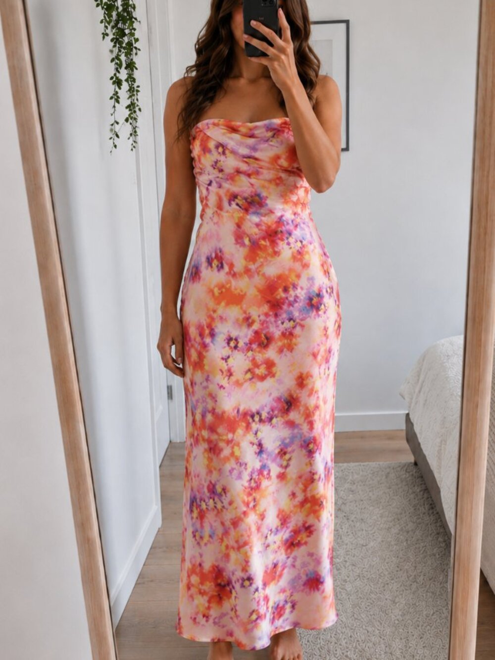 Skatie Strapless Dress in Eze Sz M